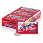 Mentos Pure Fruit Chiclete Sem Açúcar Sabor Morango Maçã Verde e Framboesa com 5 unidades - Image 2