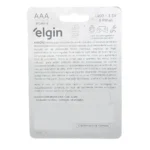 Pilha Alcalina Aaa Palito 1,5v LR03 Blister 8 Unidades Elgin - Imagem 2