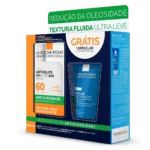 Kit La Roche-Posay Protetor Solar Facial Anthelios UVMune 400 Airlcium Antioleosidade FPS60 50ml + Gel de Limpeza Facial Effaclar Concentrado 50g