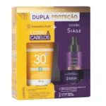 Kit Protetor Solar Corporal Australian Gold Alta Proteção FPS 30 120g + Leave-In Eudora Siàge Resgate Imediato 100ml