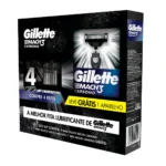 Kit Aparelho de Barbear Descartável Gillette Mach3 Carbono Carvão Ativado + 4 Refis - Image 2