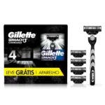 Kit Aparelho de Barbear Descartável Gillette Mach3 Carbono Carvão Ativado + 4 Refis - Image 3