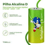 Kit 12 Pilha Alcalina D Lr20 Grande Blister 6 Cartela Elgin - Image 2