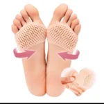 Kit Par Meia Palmilha Ortopédica Protetor para Os Pés Almofada Silicone Gel Tiptoe - Imagem 2