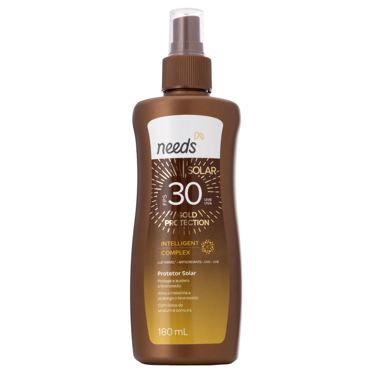 Protetor Solar Corporal FPS 30 Needs Solar Gold Protection S Protetor Solar Corporal FPS 30 Needs Solar Gold Protection Spray 180ml - Image 1