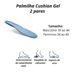 Palmilha Sofcomfort Cushioning Gel (2 Pares) Masculino 39 a 44 Chantal - Imagem 4