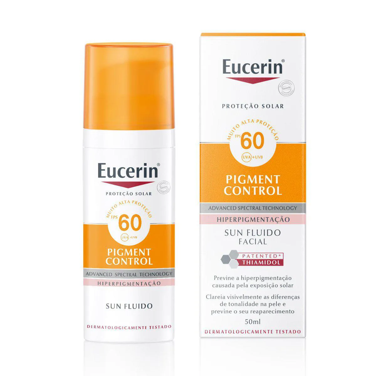 Protetor Solar Facial FPS 60 Eucerin Sun Pigment Control 50m Protetor Solar Facial FPS 60 Eucerin Sun Pigment Control 50ml - Image 1