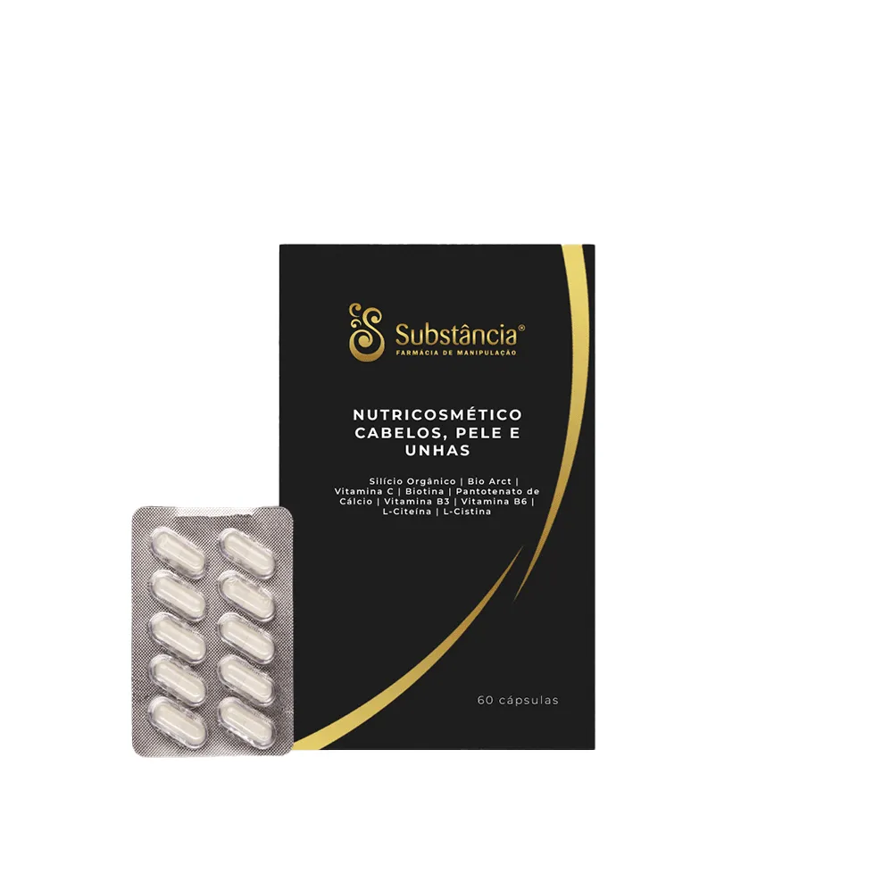 Nutricosmético Cabelos Pele e Unhas 60 Cápsulas Nutricosmético Cabelos Pele e Unhas 60 Cápsulas - Image 1