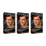 Coloraçao Beauty Color Men Castanho Natural - Kit C / 3un