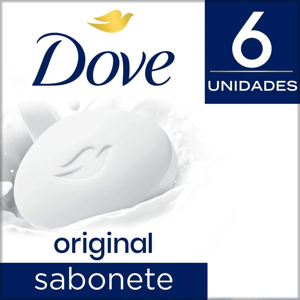 Kit Sabonete Dove Original em Barra 90g 6 unidades Kit Sabonete Dove Original em Barra 90g 6 unidades - Image 1