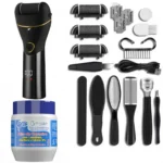 Lixa Elétrica Esfoliador Pés Recarregável Removedor de Calos + Creme Hidratante