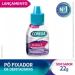 Pó Fixador de Dentadura Corega 3 em 1 sem Sabor 22g - Image 2