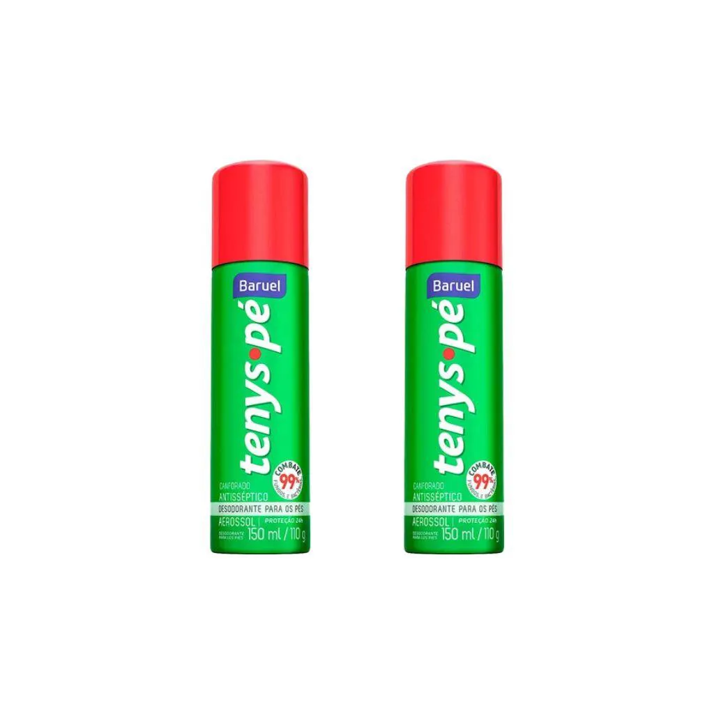 Talco Pes Tenys Pe Baruel Aerossol 150ml Canforado - Kit C / Talco Pes Tenys Pe Baruel Aerossol 150ml Canforado - Kit C / 2un - Image 1