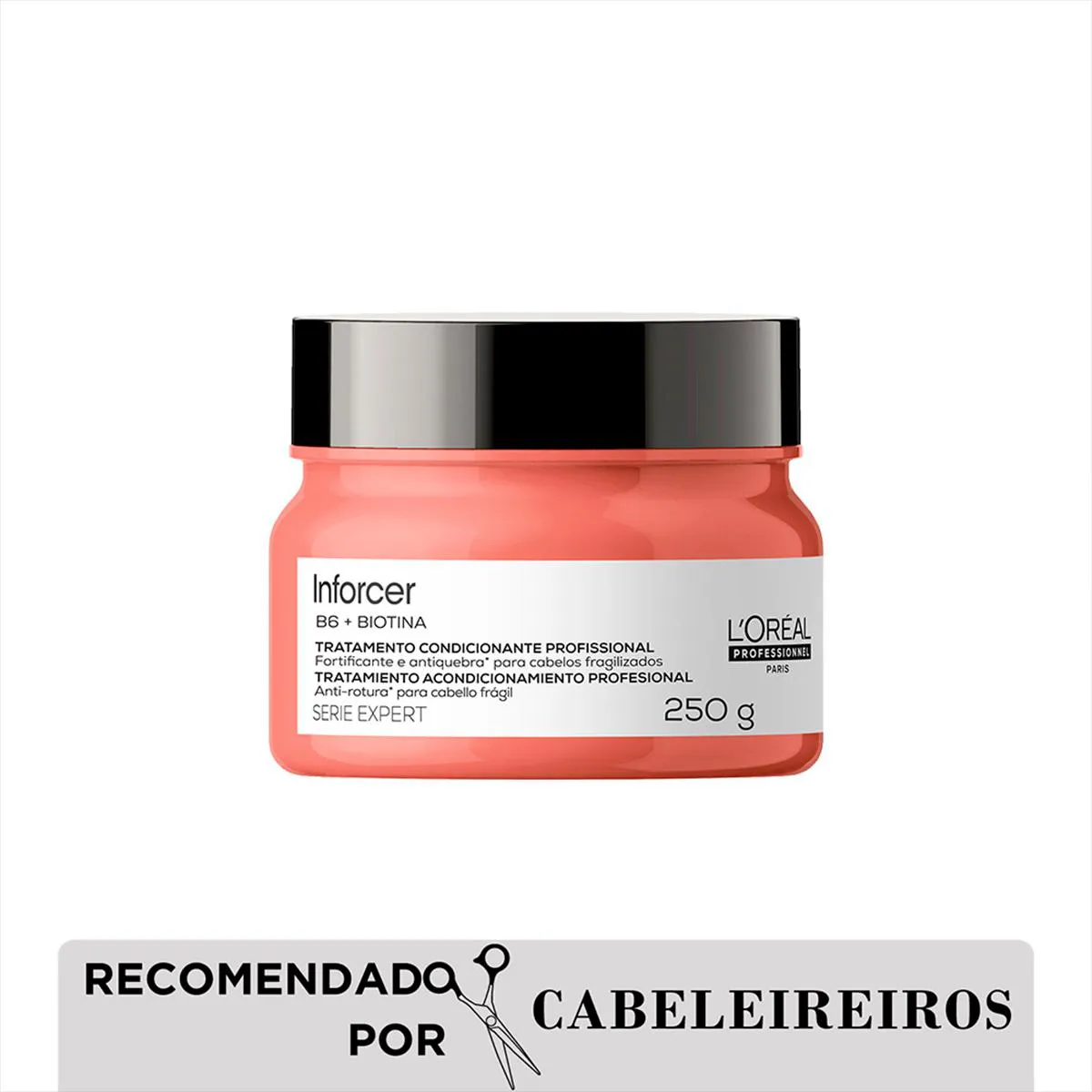 Máscara de Cabelo Fortalecedora L'Oréal Professionnel Inforc Máscara de Cabelo Fortalecedora L'Oréal Professionnel Inforcer Cabelos Danificados 250g - Image 1