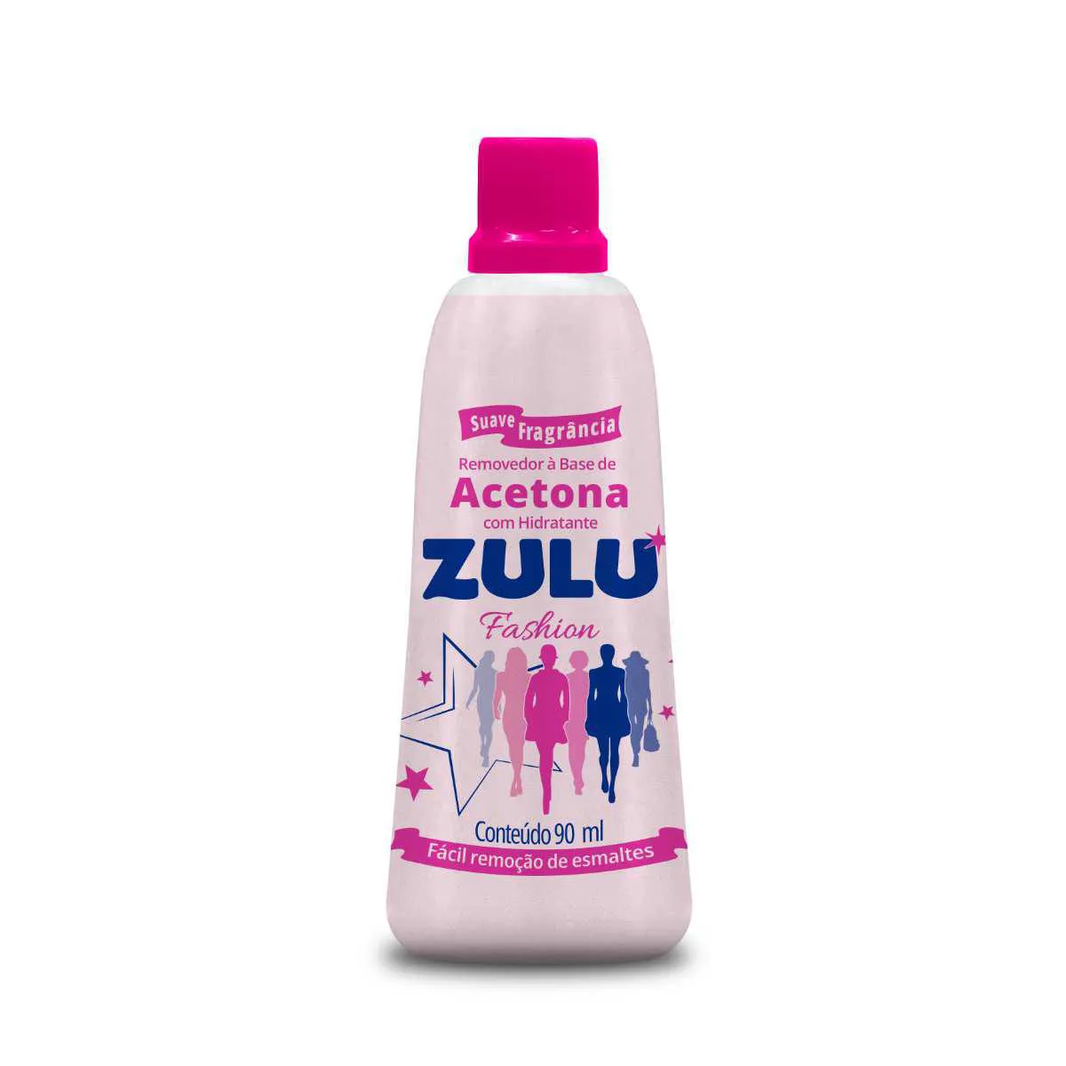 Removedor de Esmalte Zulu Fashion à Base de Acetona com Hidr Removedor de Esmalte Zulu Fashion à Base de Acetona com Hidratante 90ml - Image 1