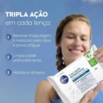 Lenço Demaquilante Nivea 3 em 1 Ação Refrescante 25 unidades - Image 3