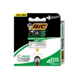 Refil para Aparelho de Barbear BIC Sensitive Flex 5 4 Cargas