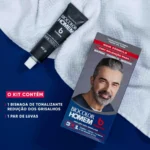 Tonalizante de Cabelo Biocolor Homem Bozzano - Redução dos Grisalhos - Image 4