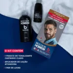 Tonalizante de Cabelo Biocolor Homem Bozzano - Castanho Claro - Image 4