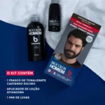 Tonalizante de Cabelo Biocolor Homem Bozzano - Castanho Escuro - Image 4