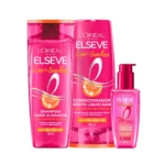 Kit L'Oréal Paris Elseve Liso dos Sonhos Shampoo 400ml + Condicionador 400ml + Sérum Leave-In 100ml