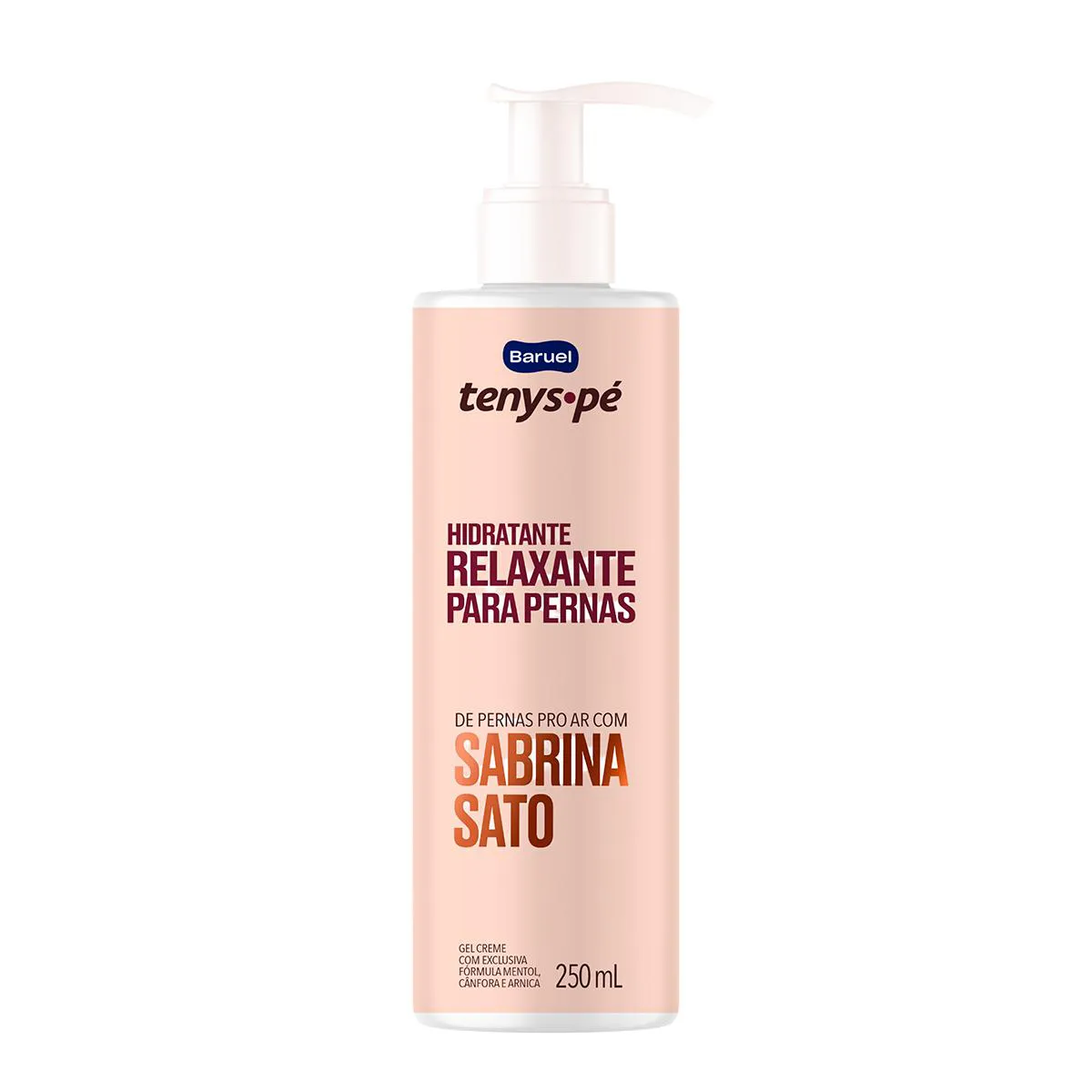 Hidratante Relaxante para as Pernas Tenys Pé Baruel Sabrina Hidratante Relaxante para as Pernas Tenys Pé Baruel Sabrina Sato 250ml - Imagem 1