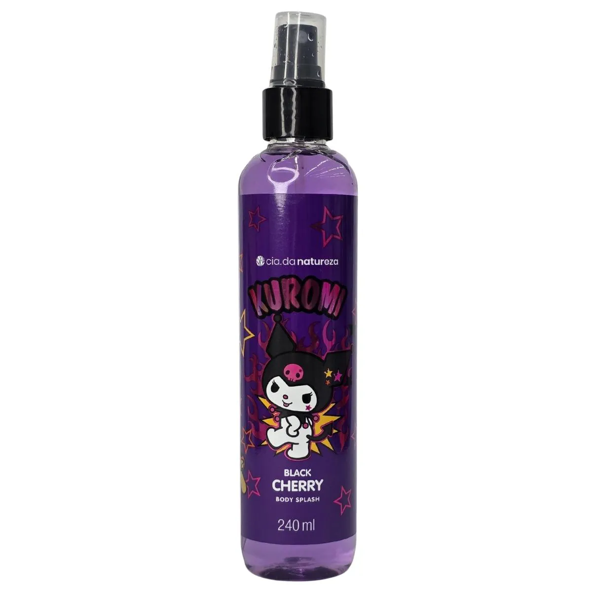 Body Splash Black Cherry Kuromi Vegano Cia. da Natureza 240M Body Splash Black Cherry Kuromi Vegano Cia. da Natureza 240Ml - Imagem 1