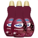 Kit Coala Zulu Perfumes: 3 Limpadores Perfumados Orquídea Negra 1l