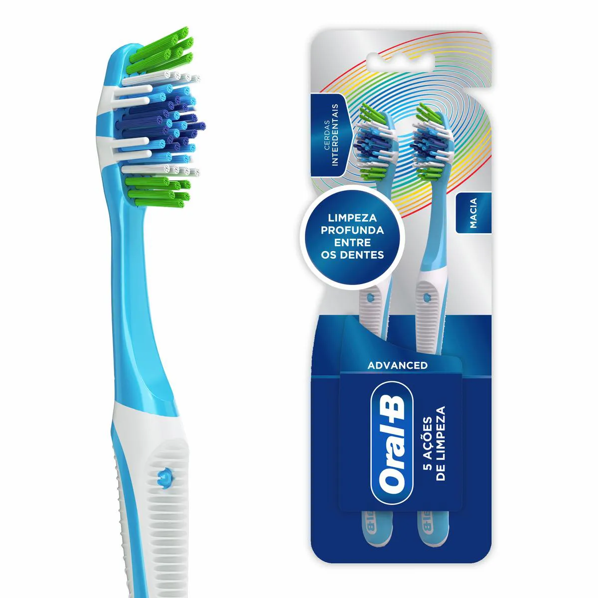 Escova de Dente Oral-B Complete 5 Ações de Limpeza Macia N°4 Escova de Dente Oral-B Complete 5 Ações de Limpeza Macia N°40 com 2 unidades - Imagem 1