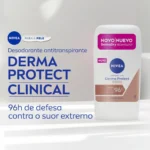 Desodorante Antitranspirante Stick Barra Nivea Derma Protect Clinical Feminino 96h 54g - Image 3