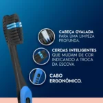 Escova de Dente Oral B Indicator Black Sensitive com Carvão 3 unidades - Image 2