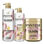 Kit Pantene Pro-V Miracles Colágeno Hidrata e Resgata Shampoo 510ml + Condicionador 510ml + Máscara Capilar 550ml