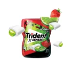 Goma de Mascar Trident X Senses Morango Lime Sem Açúcar 54g - Imagem 2