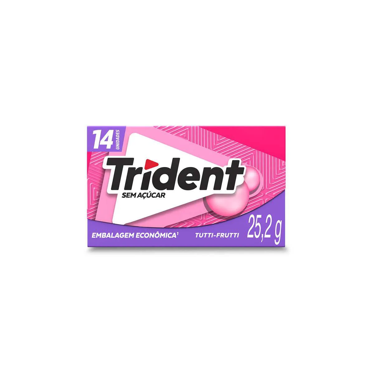 Goma de Mascar Trident Tutti Frutti Sem Açúcar 25,2g Goma de Mascar Trident Tutti Frutti Sem Açúcar 25,2g - Imagem 1