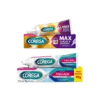 Kit Creme Fixador de Dentadura Corega Ultra Tripla Ação Sem Sabor 70g + Max Fixação 40g