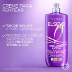 Creme para Pentear Volume Sem Frizz Elseve Colágeno Lifter Definição e Volume com Peptídeos de Colágeno 250ml - Image 3