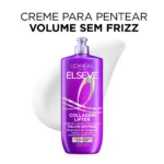 Creme para Pentear Volume Sem Frizz Elseve Colágeno Lifter Definição e Volume com Peptídeos de Colágeno 250ml - Image 2