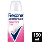 Desodorante Antitranspirante Aerosol Rexona Powder Dry Feminino 72h 150ml - Image 2
