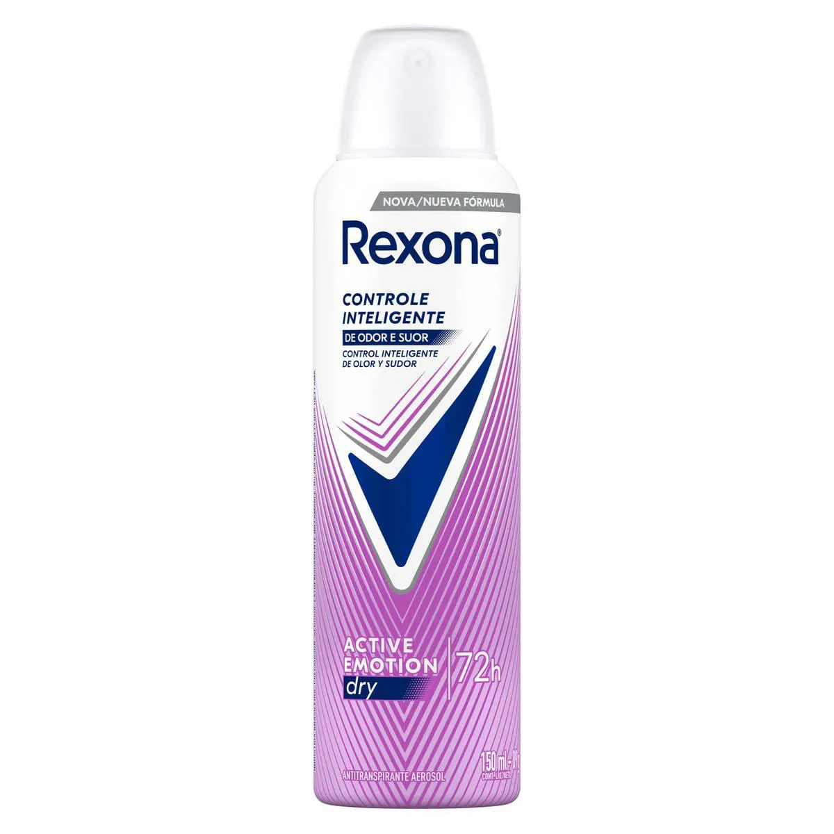 Desodorante Antitranspirante Aerosol Rexona Active Emotion F Desodorante Antitranspirante Aerosol Rexona Active Emotion Feminino 72h 150ml - Imagem 1