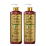 Kit 2 Shampoo Suave Cereja e Avelã Dolce Pet Cães e Gatos - 500 Ml