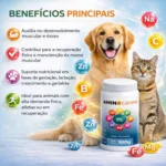 Aminocare Multivitamínicos, Suplemento Alimentar para Cães e Gatos - 100G - Imagem 2
