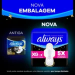Absorvente Always Noite Ultra Suave com Abas 42 Unidades - Imagem 4