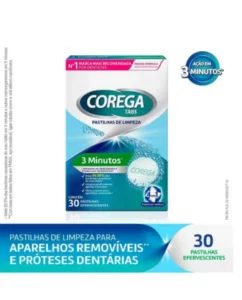 Corega Tabs Limpador de Próteses Dentárias Sabor Menta 30 Pastilhas - Image 2