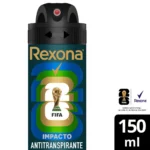Desodorante Antitranspirante Aerosol Rexona Men Impacto 72h 150ml - Imagem 2