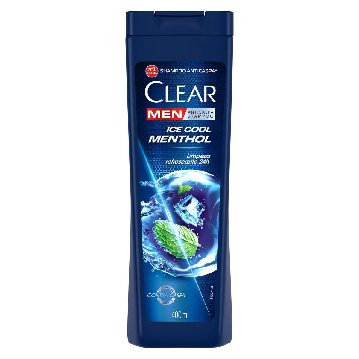 Shampoo Anticaspa Clear Men Ice Cool Menthol 400ml Shampoo Anticaspa Clear Men Ice Cool Menthol 400ml - Image 1