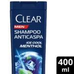 Shampoo Anticaspa Clear Men Ice Cool Menthol 400ml - Image 2