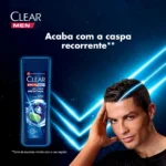Shampoo Anticaspa Clear Men Ice Cool Menthol 400ml - Image 4