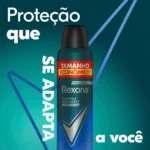 Desodorante Antitranspirante Aerosol Rexona Men Active Dry 72h 250ml - Imagem 3