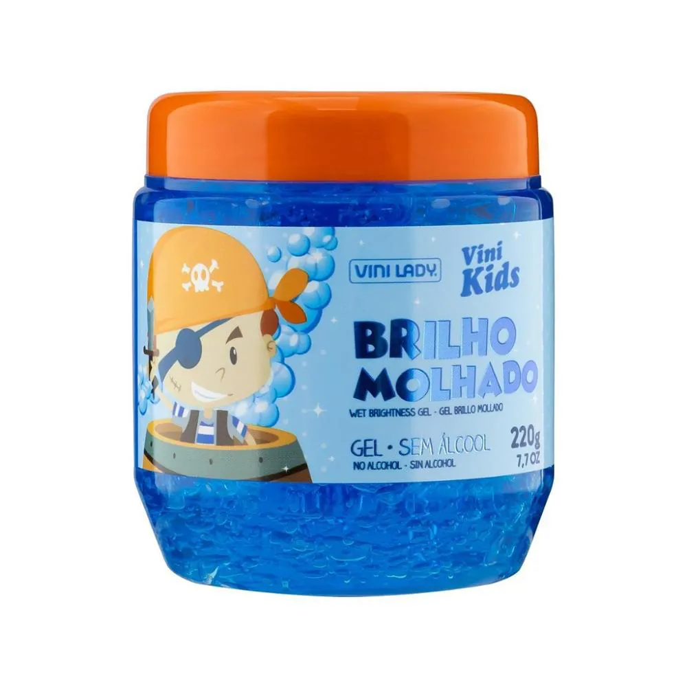 Gel Condicionante Kids Brilho Molhado Vinilady 220Gr Gel Condicionante Kids Brilho Molhado Vinilady 220Gr - Imagem 1