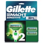 Carga para Aparelho de Barbear Gillette Mach3 Sensitive com 2 unidades